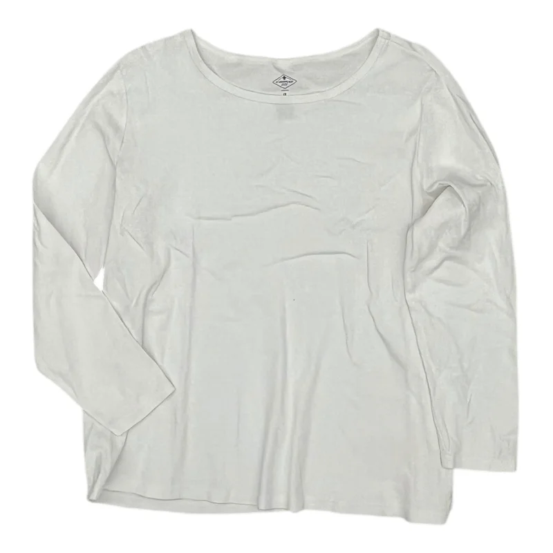 Incredible Offers Top Ls By St Johns Bay In White, Size:1X