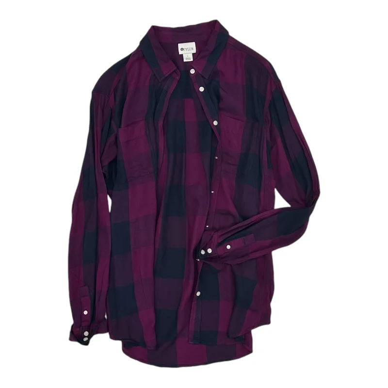 Top Ls By Stylus In Purple, Size:L