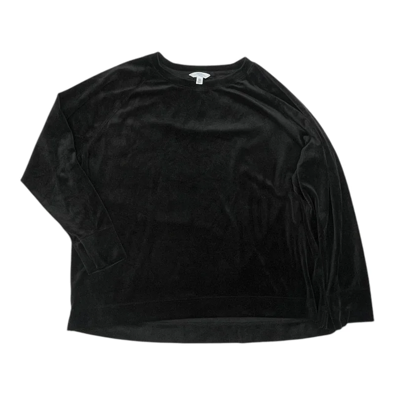 Must-Have Deals Top Ls By Time And Tru In Black, Size:Xxl