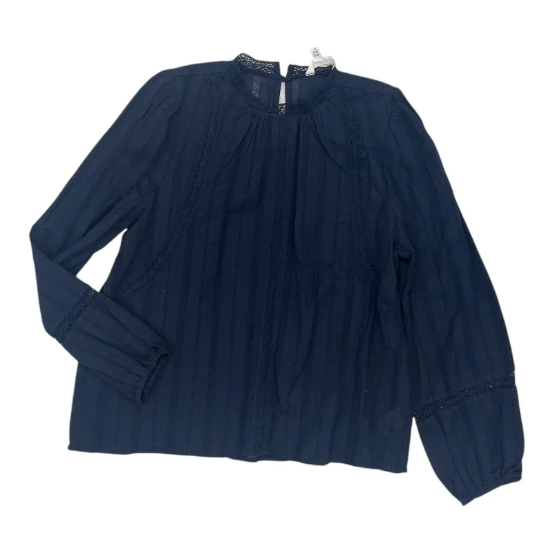 Clearance Items Top Ls By Time And Tru In Navy, Size:S