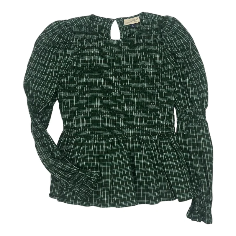 Super Sale Top Ls By Universal Thread In Green, Size:S