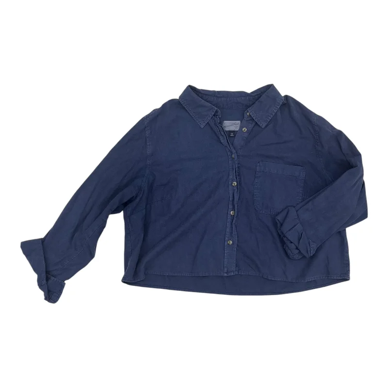 Act Now Top Ls By Universal Thread In Navy, Size:Xxl