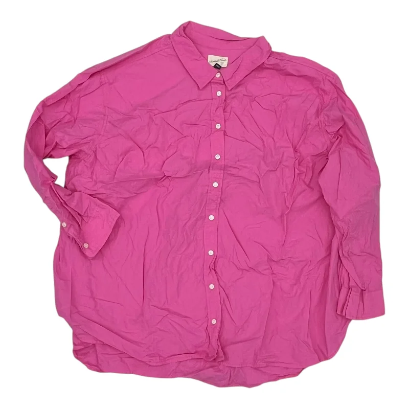 While Supplies Last Top Ls By Universal Thread In Pink, Size:3X