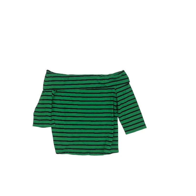 Discount Mania Top Ls By Who What Wear In Green, Size:L