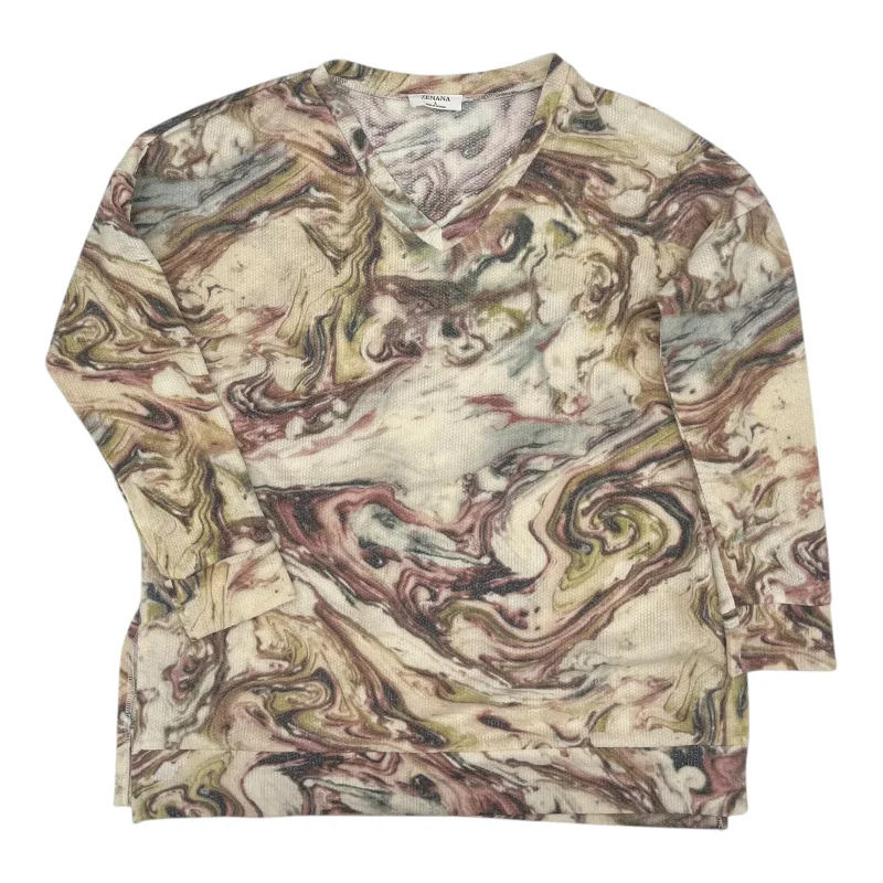 Sale Event Top Ls By Zenana Outfitters In Tan, Size:L
