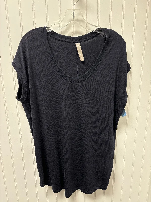 Markdowns Top Short Sleeve Basic By Athleta In Navy, Size: M