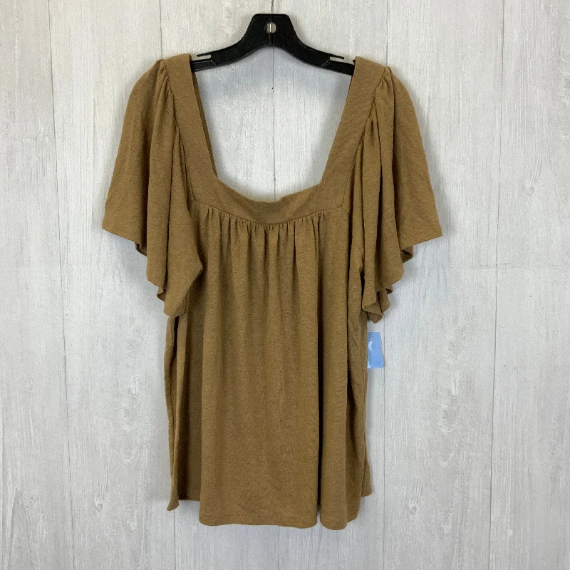 Super Sale Top Short Sleeve Basic By Banana Republic O  Size: Xl