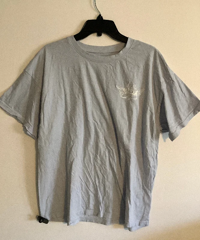 Year-End Sale Top Short Sleeve Basic By Cmc In Blue, Size: Osfm