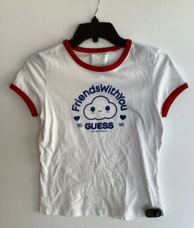 Price Buster Top Short Sleeve Basic By Guess In White, Size: S
