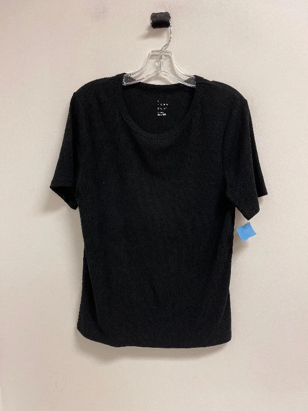 New Markdowns Top Short Sleeve By A New Day In Black, Size: Xl