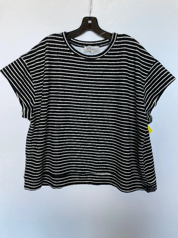 Final Markdown Top Short Sleeve By Cmc In Striped Pattern, Size: 1x
