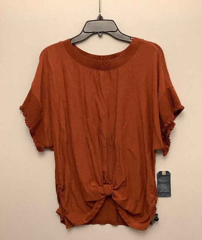 Special Savings Top Short Sleeve By Democracy In Orange, Size: L