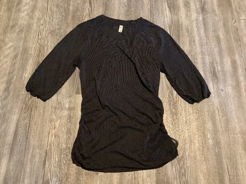 Price Meltdown Top Short Sleeve By Free People In Grey, Size: M