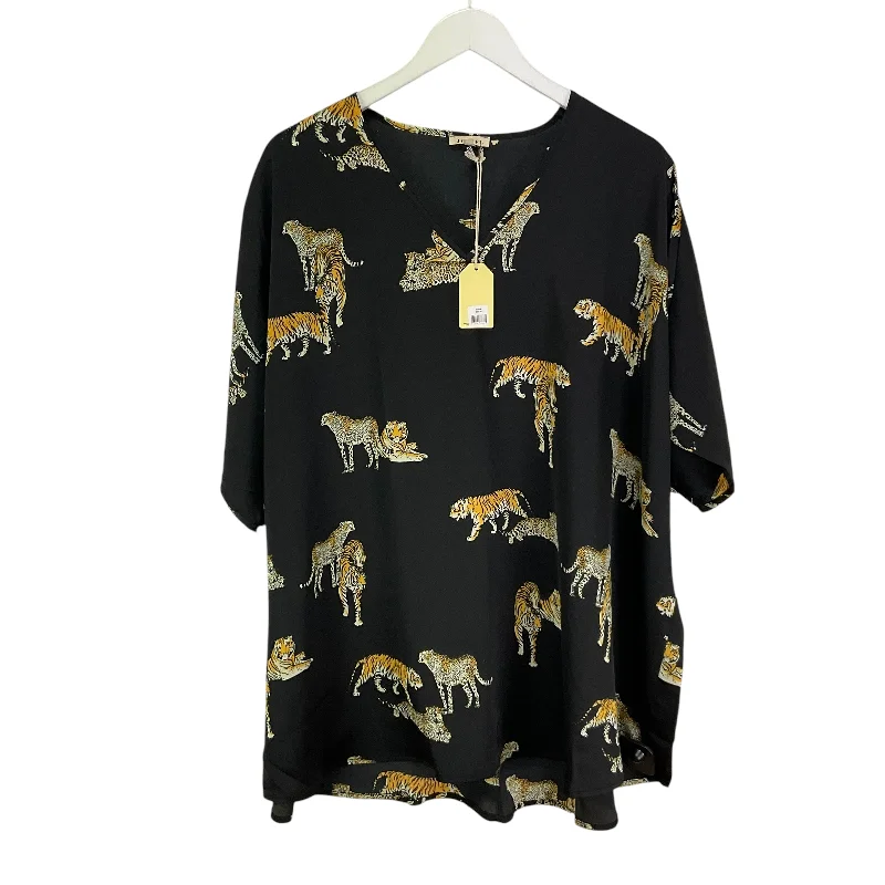 Deal Dash Top Short Sleeve By Jodifl In Black, Size: L