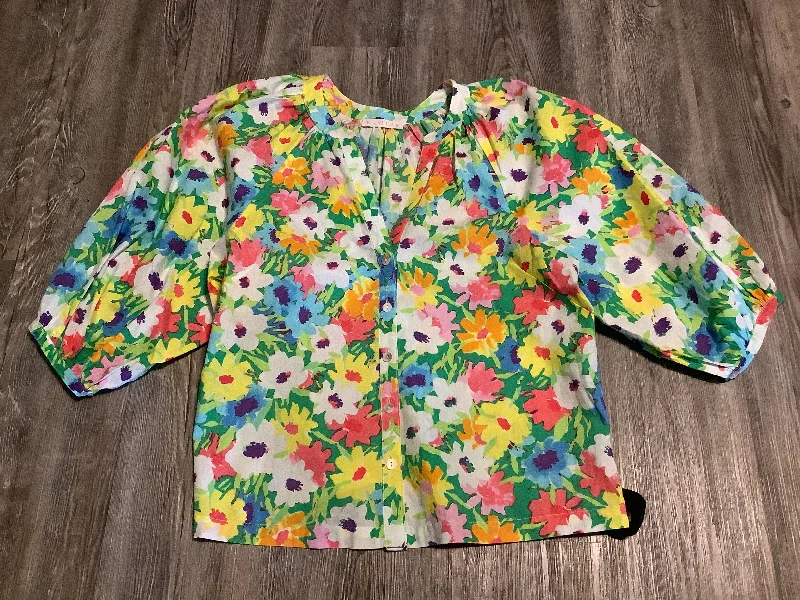 Final Markdown Top Short Sleeve By Karlie In Multi-colored, Size: M
