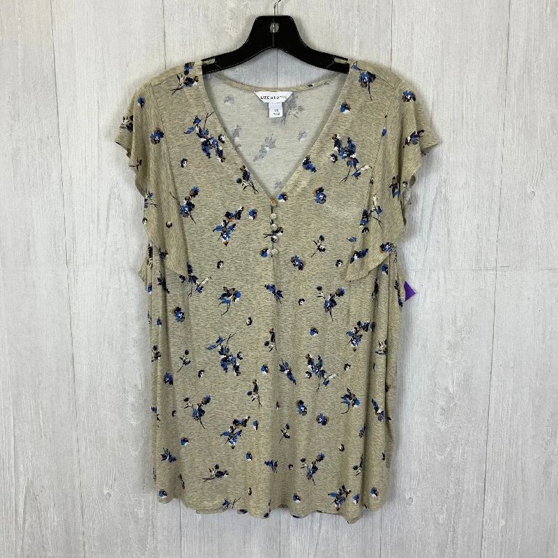 Discount Extravaganza Top Short Sleeve By Liz Claiborne  Size: Xl