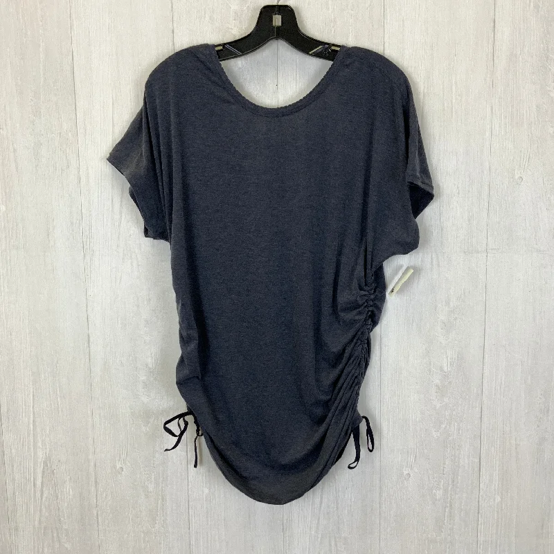 Top Short Sleeve By Lululemon In Navy, Size: 12