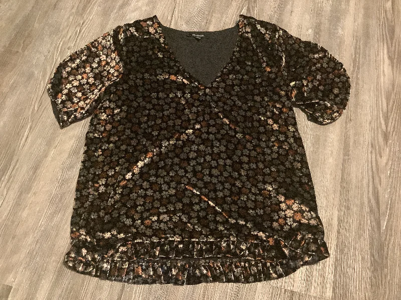 YEAR-End Sale Top Short Sleeve By Madewell In Floral Print, Size: Xs
