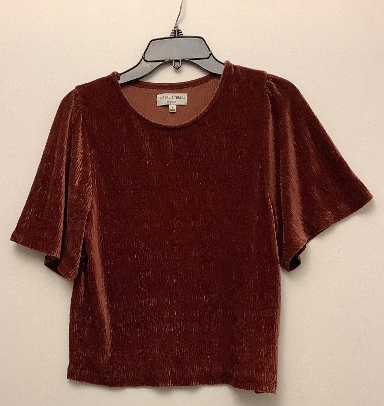 Top Short Sleeve By Madewell In Red, Size: S