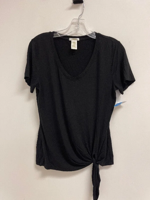 Savings Galore Top Short Sleeve By Matty M In Black, Size: S