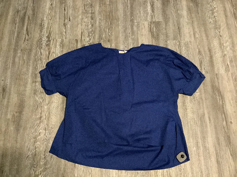 Crazy Savings Top Short Sleeve By Melloday In Blue, Size: Xl