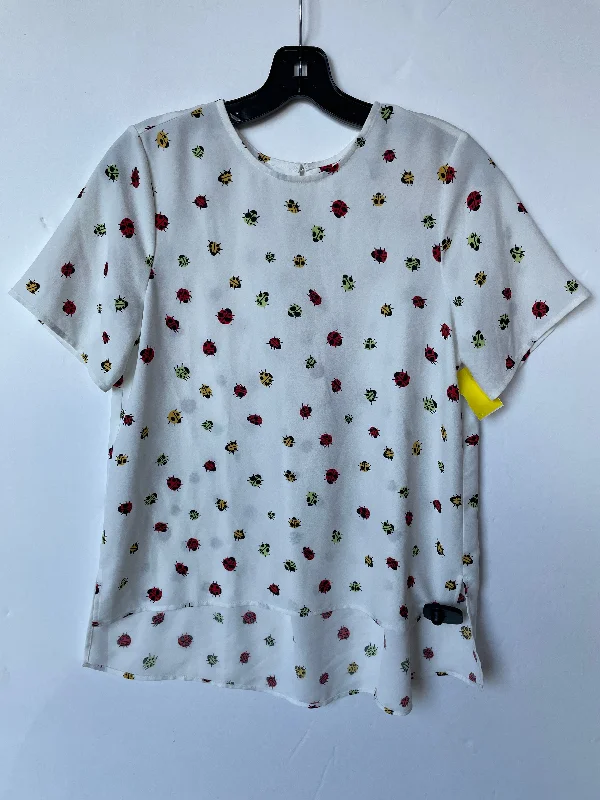Weekend Flash Sale Top Short Sleeve By Modcloth In White, Size: Xs