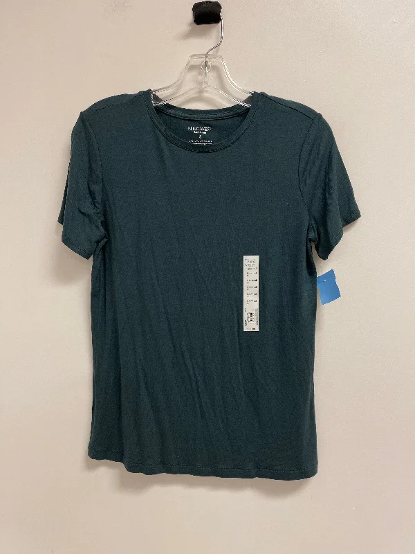 Super Sale Top Short Sleeve By Nine West In Blue, Size: S