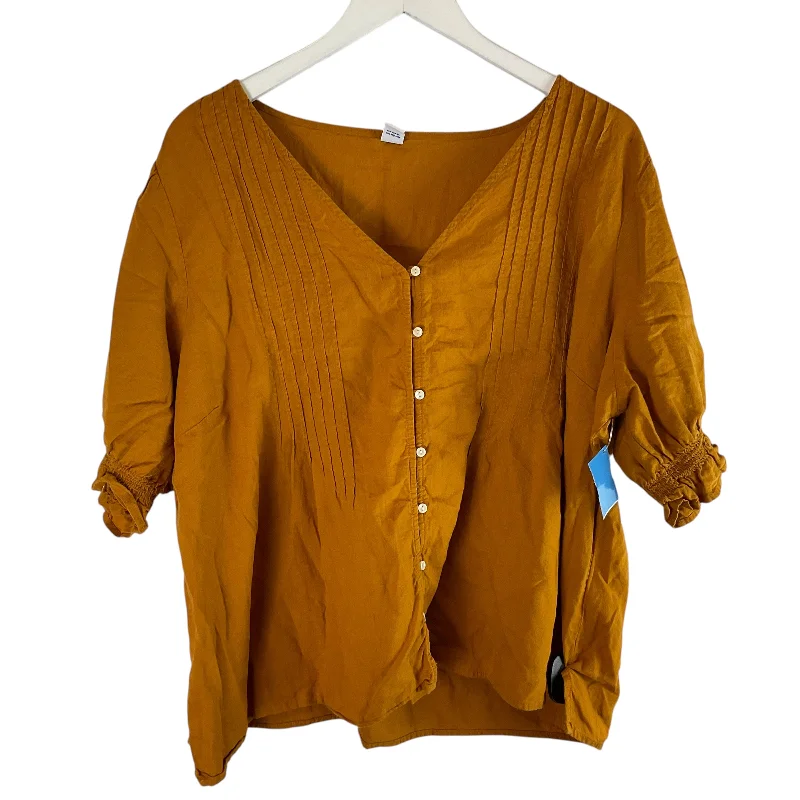 Daily Specials Top Short Sleeve By Old Navy In Orange, Size: Xxl
