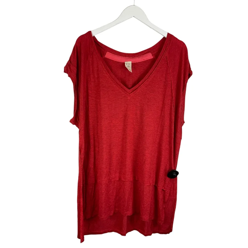 Inventory Reduction Top Short Sleeve By We The Free In Orange, Size: L