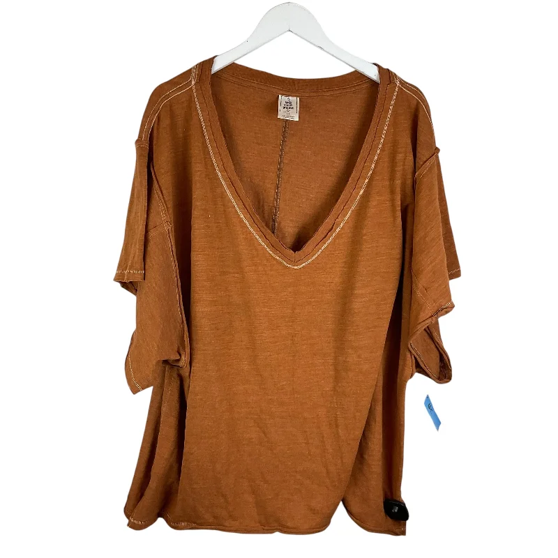 Warehouse Sale Top Short Sleeve By We The Free In Orange, Size: L