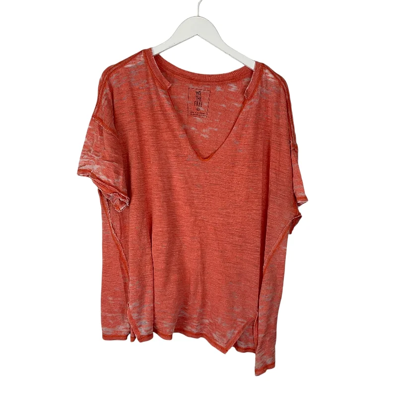 Clearance Event Top Short Sleeve By We The Free In Orange, Size: L
