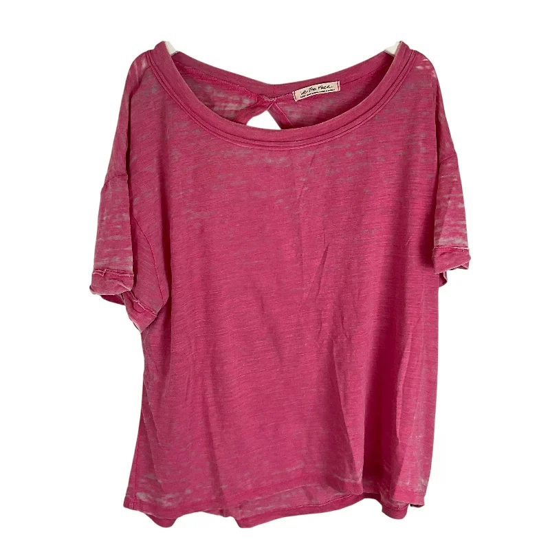Special Buy Top Short Sleeve By We The Free In Pink, Size: L
