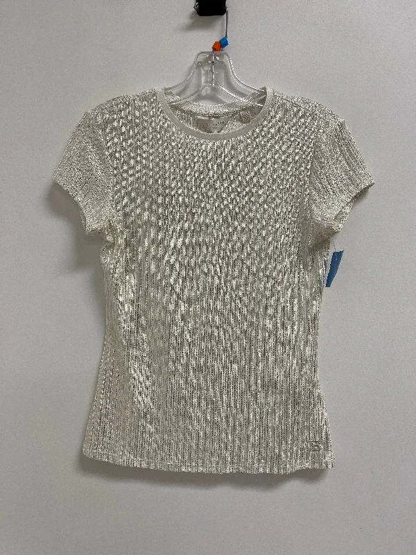 Weekend Flash Sale Top Short Sleeve Designer By Ted Baker In Gold, Size: Xs