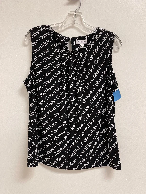 Mega Sale Top Sleeveless By Calvin Klein In Black, Size: Xl