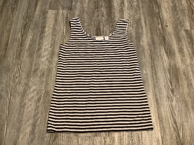 Price Break Top Sleeveless By Chicos In Black & White, Size: S