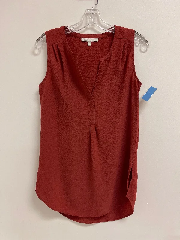 Exclusive Deal Top Sleeveless By Daniel Rainn In Orange, Size: S