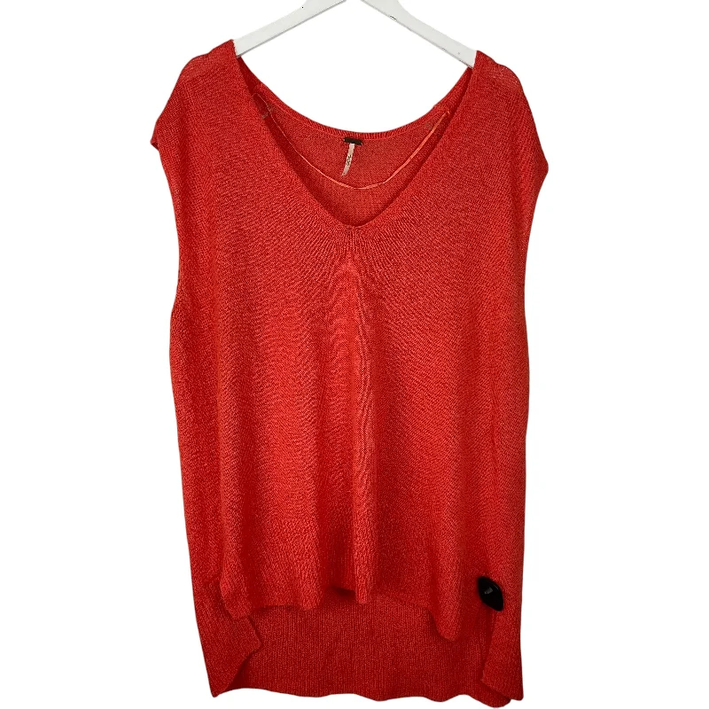 Weekend Flash Sale Top Sleeveless By Free People In Orange, Size: L