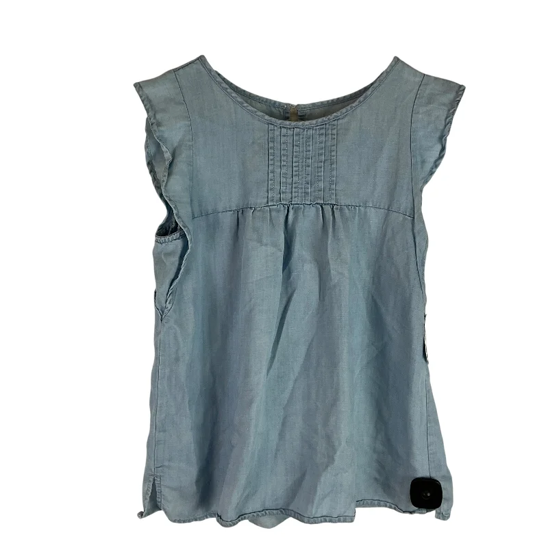 Markdowns Top Sleeveless By Loft In Blue, Size: Xs