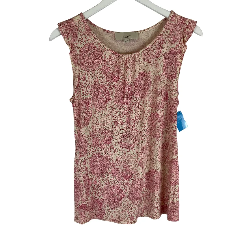 Super Deal Top Sleeveless By Loft In Pink, Size: S