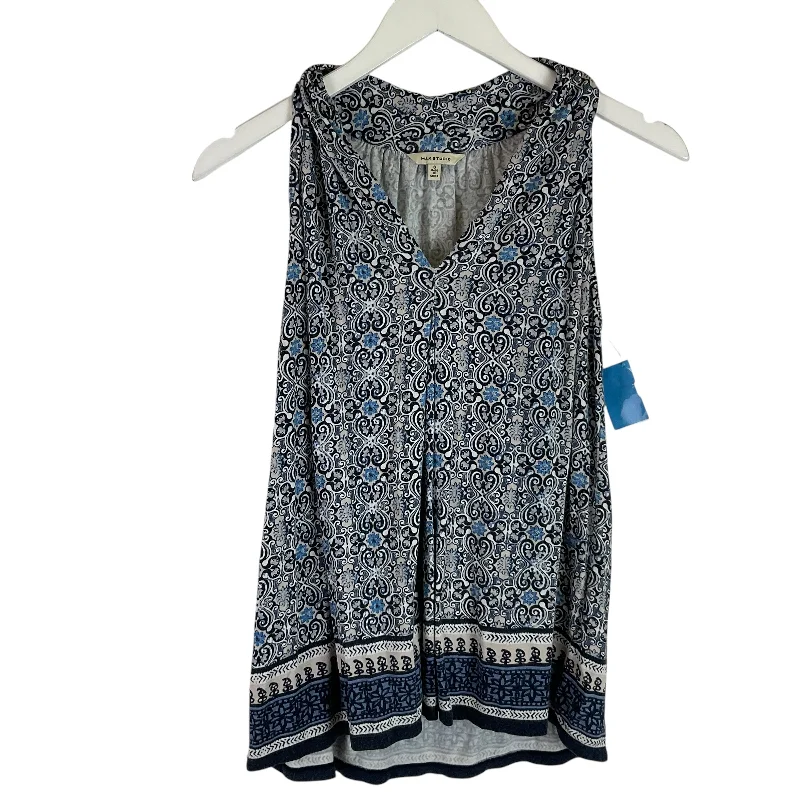 Price Drop Top Sleeveless By Max Studio In Blue, Size: S
