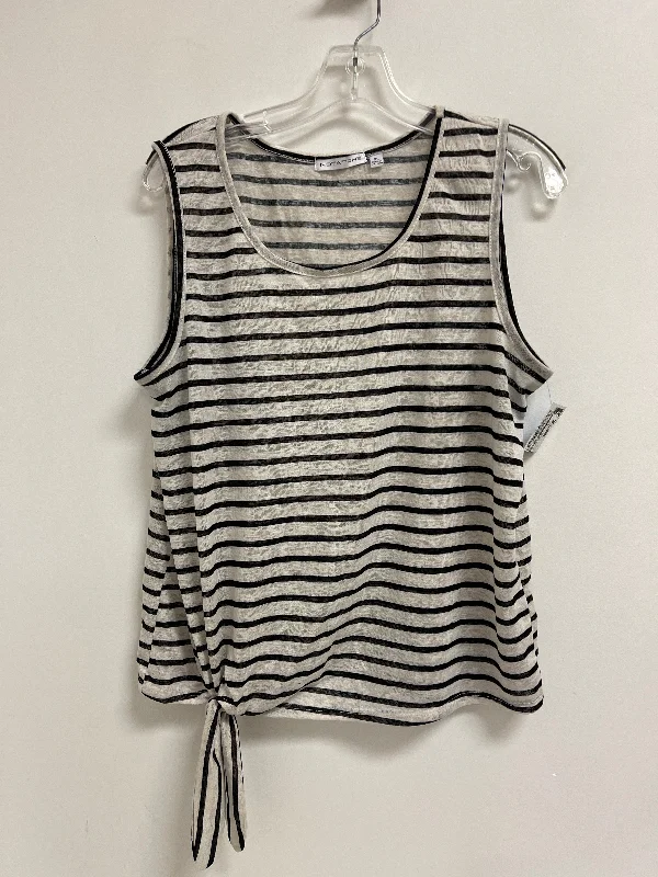 Exclusive Offers Top Sleeveless By Notations In Striped Pattern, Size: Xl
