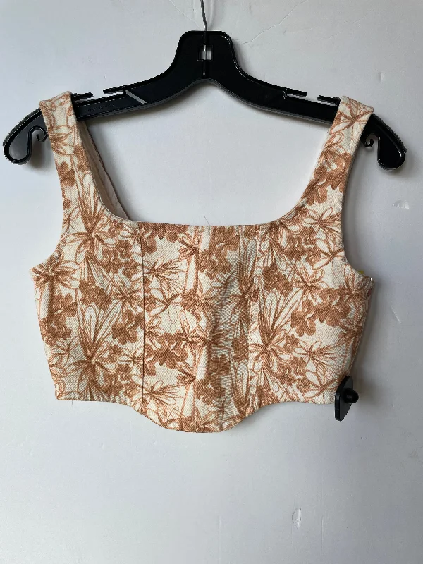 Limited Time Offer Top Sleeveless By Pretty Little Thing In Brown, Size: 10