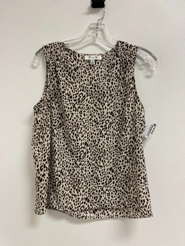 The Best Prices Top Sleeveless By She + Sky In Animal Print, Size: S