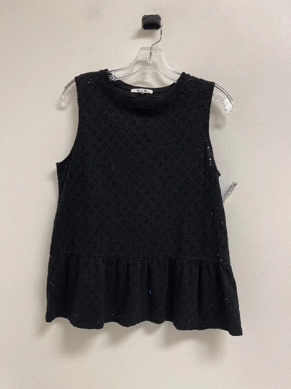 Lowest Price Top Sleeveless By Three Dots In Black, Size: S