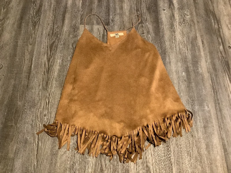 Friends and Family Sale Top Sleeveless By Ya In Brown, Size: S
