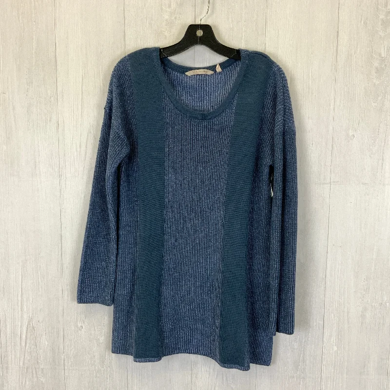 Tunic Long Sleeve By Soft Surroundings In Blue, Size: S