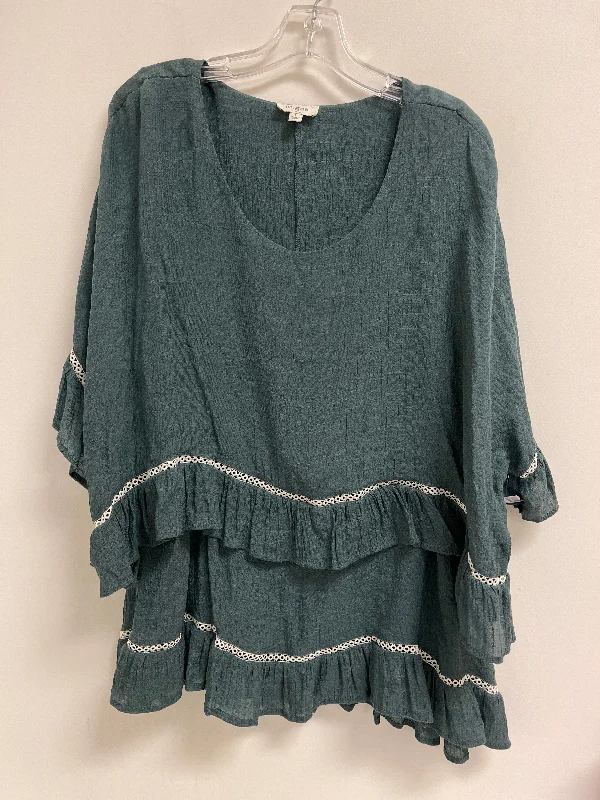 Stock Up and Save Tunic Short Sleeve By Umgee In Teal, Size: L