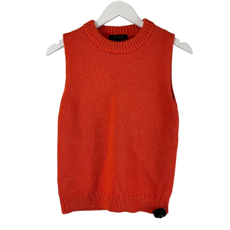 Lowest Price Vest Other By Ann Taylor In Orange, Size: Xs