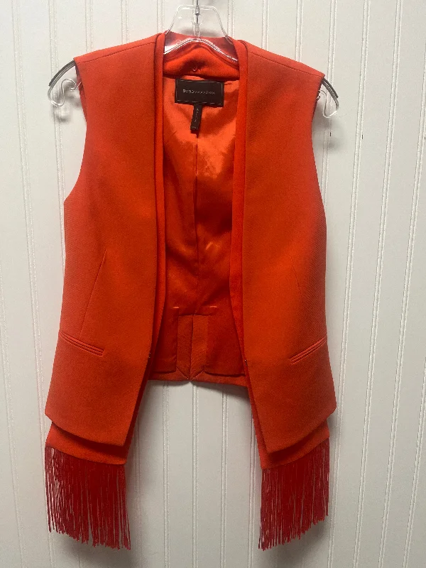 Amazing Deals Vest Other By Bcbgmaxazria In Orange, Size: Xs