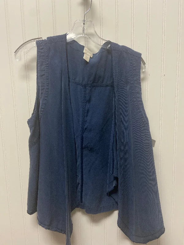Major Savings Vest Other By Chicos In Navy, Size: M